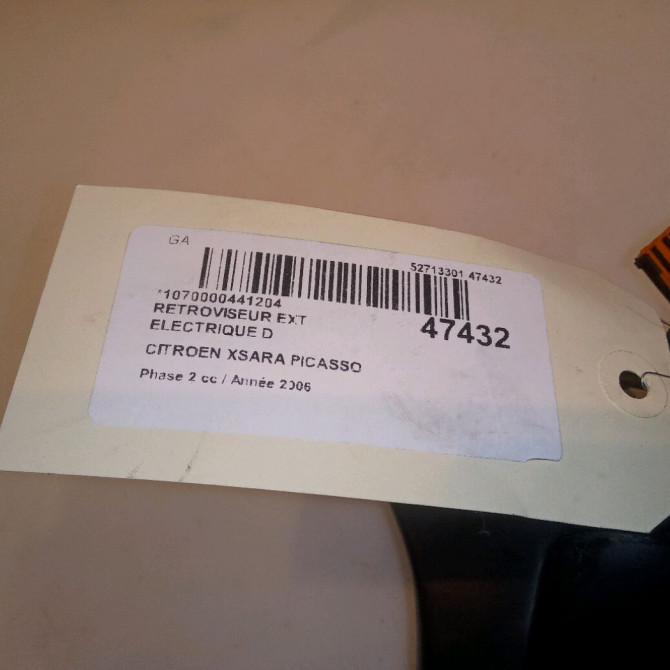 Retroviseur exterieur electrique droit occasion CITROEN XSARA PICASSO Phase 2 02-2004->12-2010 1.6i 16v 815351 5