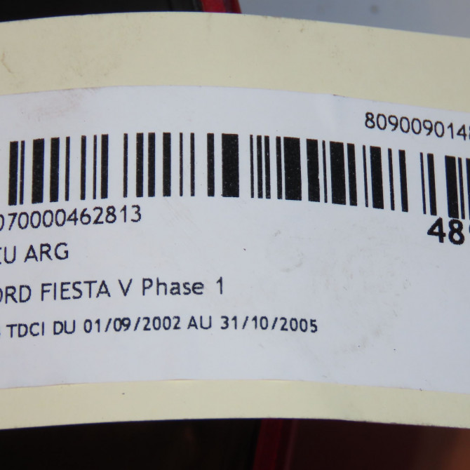 Feu arrière gauche occasion FORD FIESTA V Phase 1 09-2002->10-2005 1.4 TDCI 1324578 3
