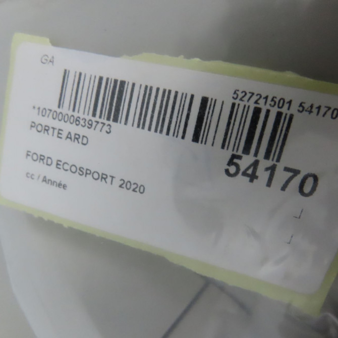Porte arrière droite occasion FORD ECOSPORT 2405090 6