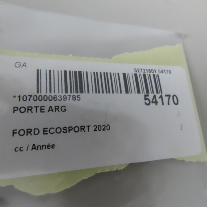 Porte arrière gauche occasion FORD ECOSPORT 2405092 5