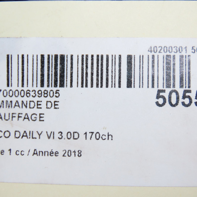 Commande de chauffage occasion 6