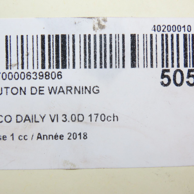 Bouton de warning occasion 5