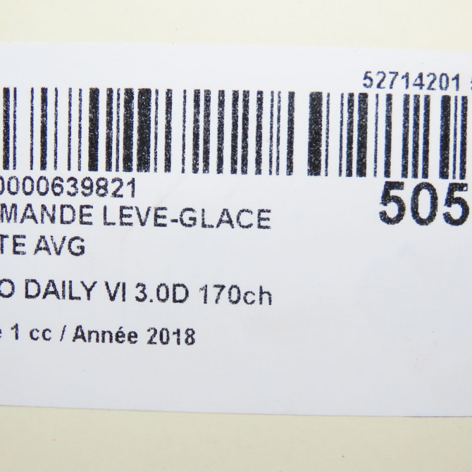 Commande lève-glace porte avant gauche occasion 6