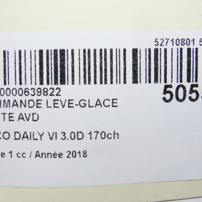 Commande lève-glace porte avant droite occasion 5