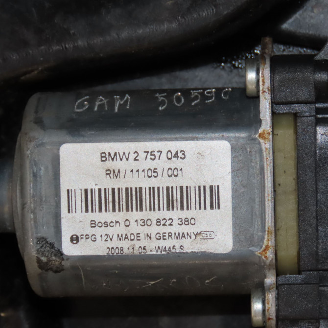 Mecanisme+moteur leve-glace avg occasion MINI MINI II Phase 1 09-2006->12-2010 1.6i 16v 120ch 51332756083 5