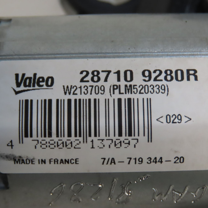 Moteur essuie-glace arrière occasion DACIA SANDERO II Phase 2 02-2017->... 287109280R 4