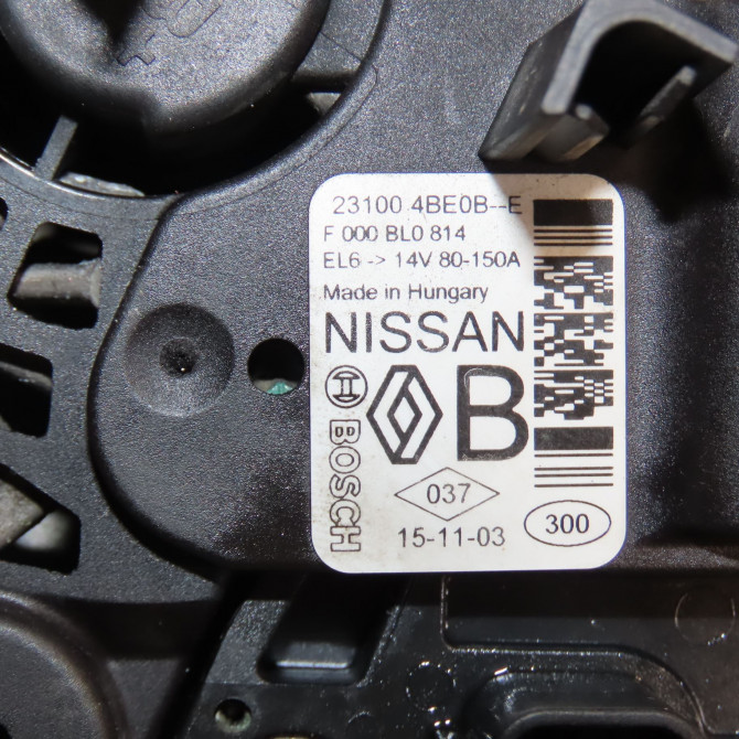 Alternateur occasion RENAULT ESPACE V Phase 1 02-2015->... 1.6 DCI 160ch 231004BE0B 6