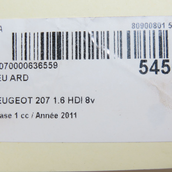 Feu arrière droit occasion PEUGEOT 207 Phase 1 04-2006->06-2013 1.6 HDI 8v 92ch 6351HQ 6