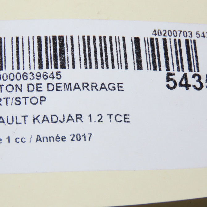 occasion RENAULT KADJAR Phase 1 06-2015->... 1.2 TCE 130ch 251537474R 4