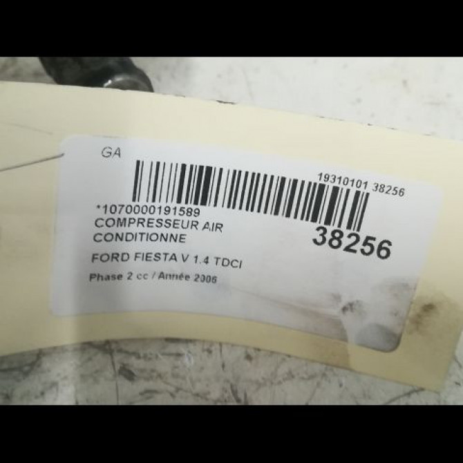 Compresseur air conditionne occasion FORD FIESTA V Phase 2 10-2005->10-2008 1.4 TDCI 1500822 4