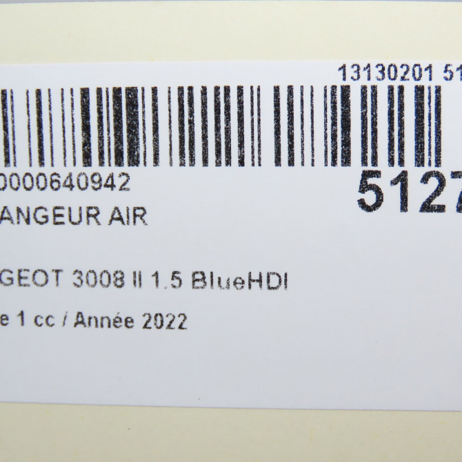 Echangeur air occasion PEUGEOT 3008 II Phase 1 04-1995->04-1999 1.5 BlueHDI 130ch 6