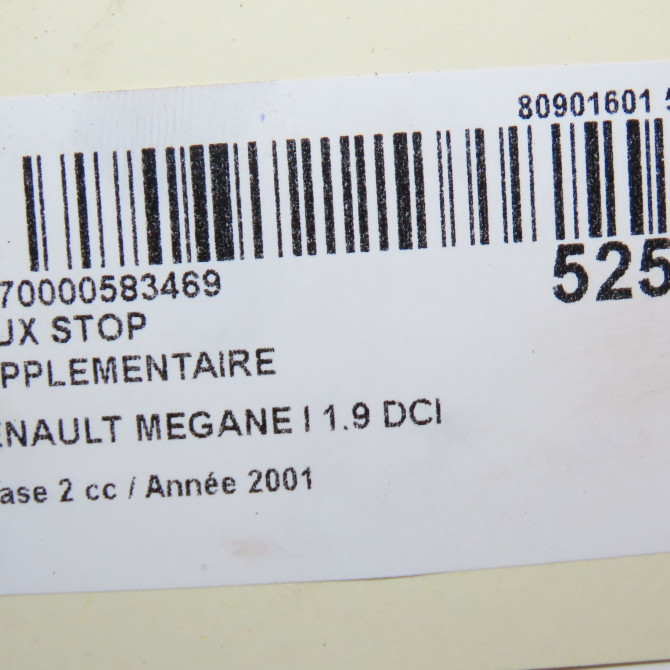 Feux stop supplementaire occasion RENAULT MEGANE I Phase 2 03-1999->06-2003 1.9 DCI 8200027457 5