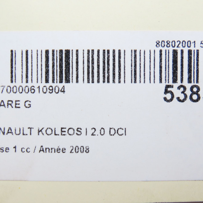 Phare gauche occasion RENAULT KOLEOS I Phase 1 06-2008->12-2011 2.0 DCI 150ch 26075JY45A 6