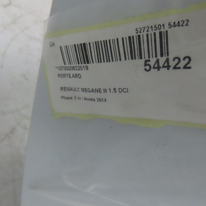 Porte arrière droite occasion RENAULT MEGANE III Phase 3 10-2013->... 1.5 DCI 95ch 821006014R 4