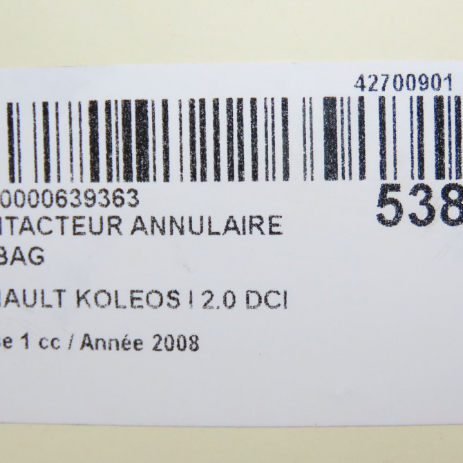 occasion RENAULT KOLEOS I Phase 1 06-2008->12-2011 2.0 DCI 150ch 8