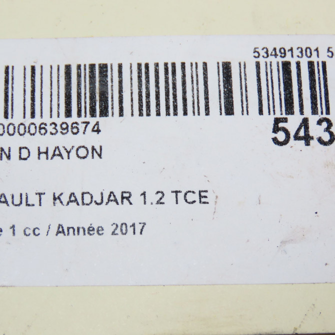 Verin droit hayon occasion RENAULT KADJAR Phase 1 06-2015->... 1.2 TCE 130ch 904514584R 3