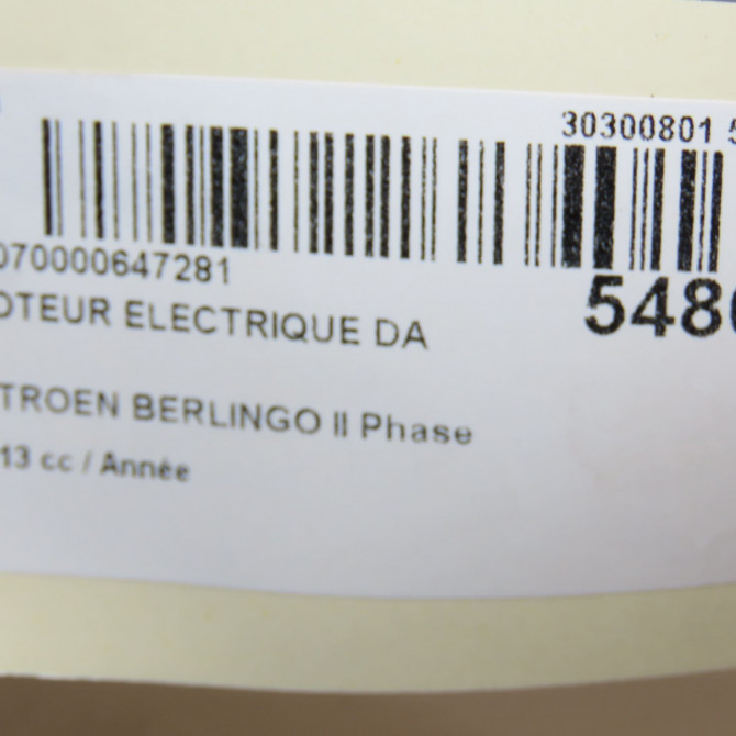 Moteur electrique de direction assistée occasion CITROEN BERLINGO II Phase 2 01-2012->01-2015 1629090080 8