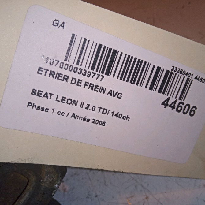 Etrier de frein avant gauche occasion SEAT LEON II Phase 1 09-2005->05-2009 2.0 TDI 140ch 1K0615123E 4