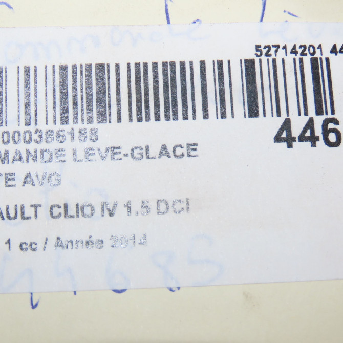 Commande lève-glace porte avant gauche occasion RENAULT CLIO IV Phase 1 07-2012->... 1.5 DCI 90ch 254112588R 5