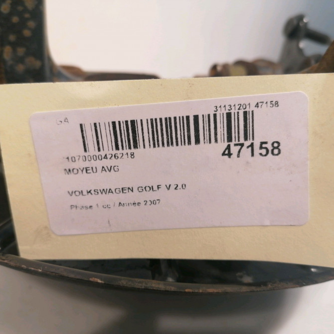 Moyeu avg occasion VOLKSWAGEN GOLF V Phase 1 11-2003->10-2008 2.0 TDI 140ch 5K0498621 4