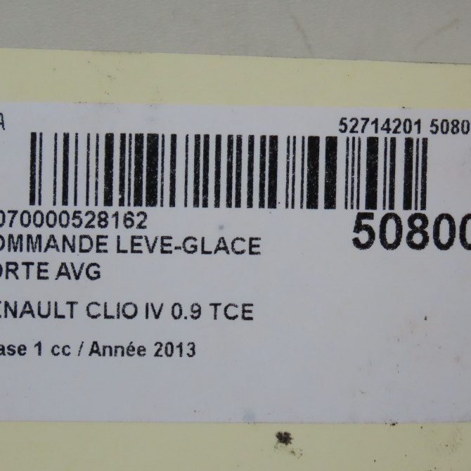 Commande lève-glace porte avant gauche occasion RENAULT CLIO IV Phase 1 07-2012->... 0.9 TCE 90ch 3