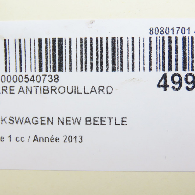 Phare antibrouillard avant droit occasion VOLKSWAGEN NEW BEETLE II phase 1 09-2011->... 1.6 TDI 105ch 5C5941700C 4
