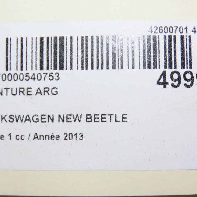 Ceinture arrière gauche occasion VOLKSWAGEN NEW BEETLE II phase 1 09-2011->... 1.6 TDI 105ch 5C5857805ERAA 4