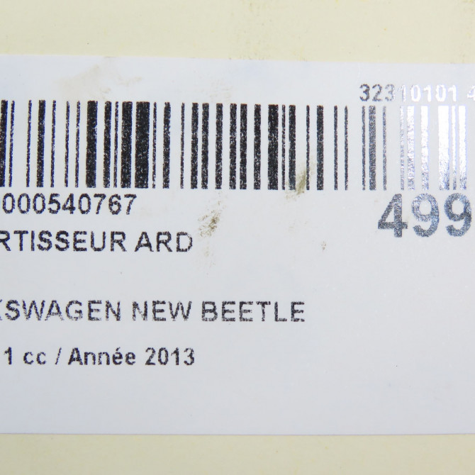 Amortisseur arrière droit occasion VOLKSWAGEN NEW BEETLE II phase 1 09-2011->... 1.6 TDI 105ch 5C0513025AC 7