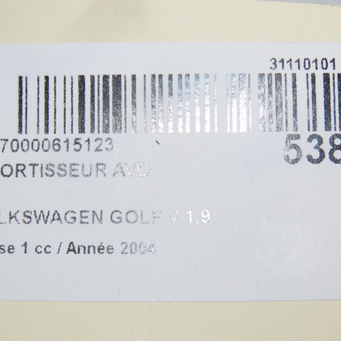 Amortisseur avant droit occasion VOLKSWAGEN GOLF V Phase 1 11-2003->10-2008 1.9 TDI 105ch 1K0413031EF 8