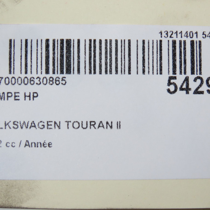 Pompe hp occasion VOLKSWAGEN TOURAN II Phase 1 09-2010->12-2015 3L130755AB 8