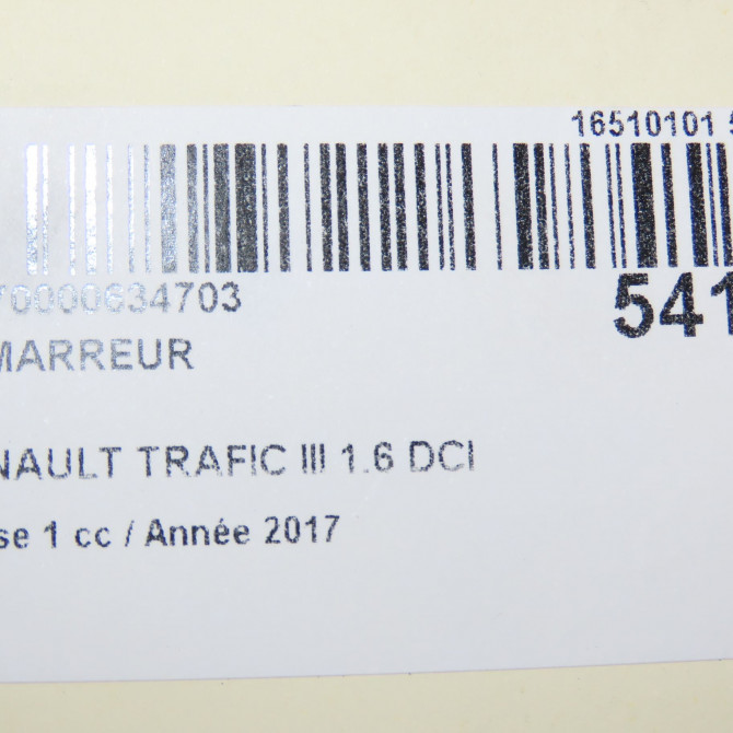 Démarreur occasion RENAULT TRAFIC III Phase 1 06-2014->... 1.6 DCI 120ch 233002889R 7