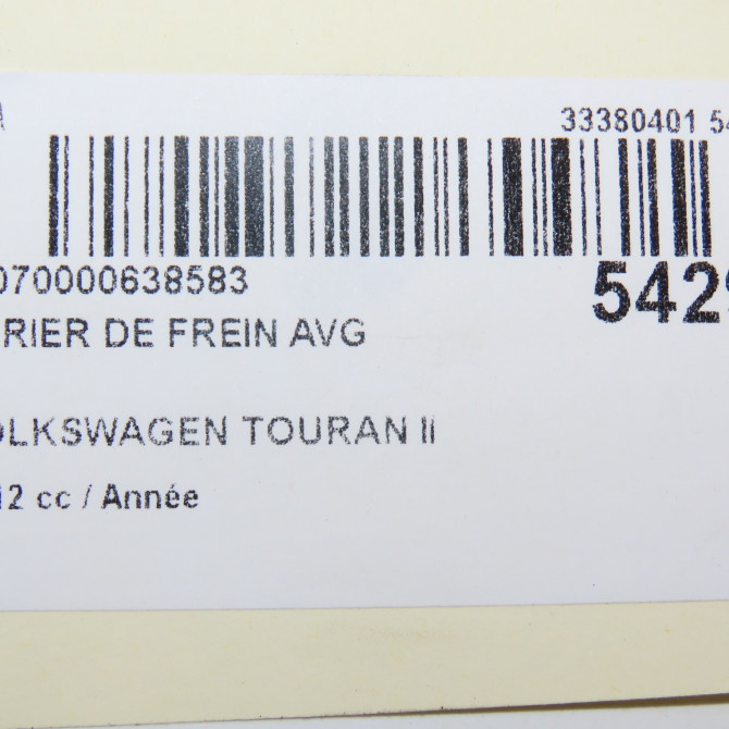 Etrier de frein avant gauche occasion VOLKSWAGEN TOURAN II Phase 1 09-2010->12-2015 1K0615123E 6