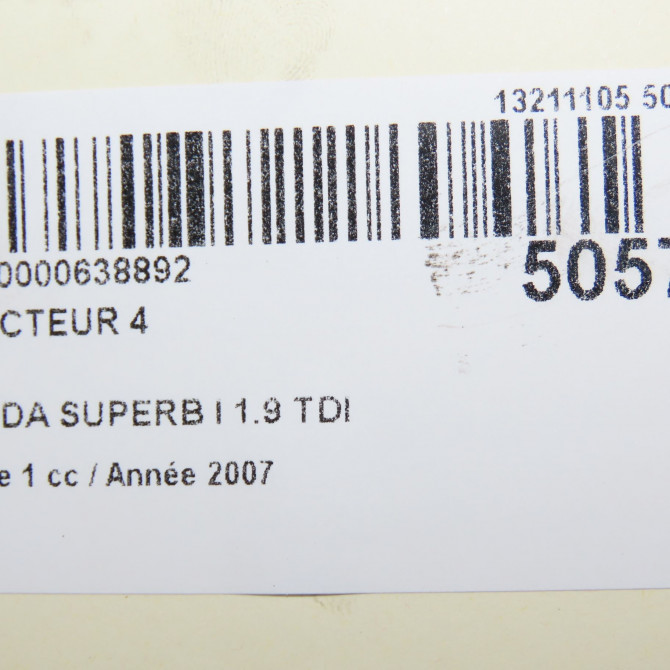 occasion SKODA SUPERB I Phase 1 06-2002->06-2008 1.9 TDI 130ch 4