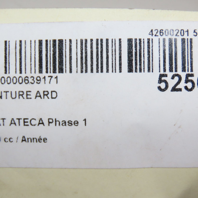 Ceinture arrière droite occasion SEAT ATECA Phase 1 06-2016->... 575857805CRAA 6