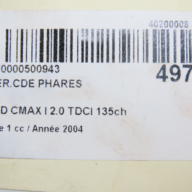Interrupteur commande de phares occasion FORD CMAX I Phase 1 09-2003->03-2007 2.0 TDCI 135ch 1321030 5