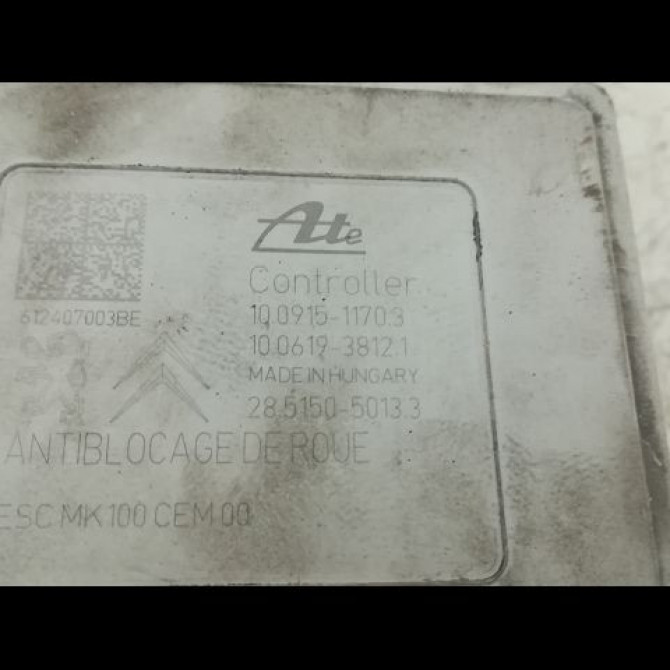 Unité hydraulique ABS occasion CITROEN DS3 Phase 1 11-2009->03-2014 1.6 HDI 90ch 1607071180 3