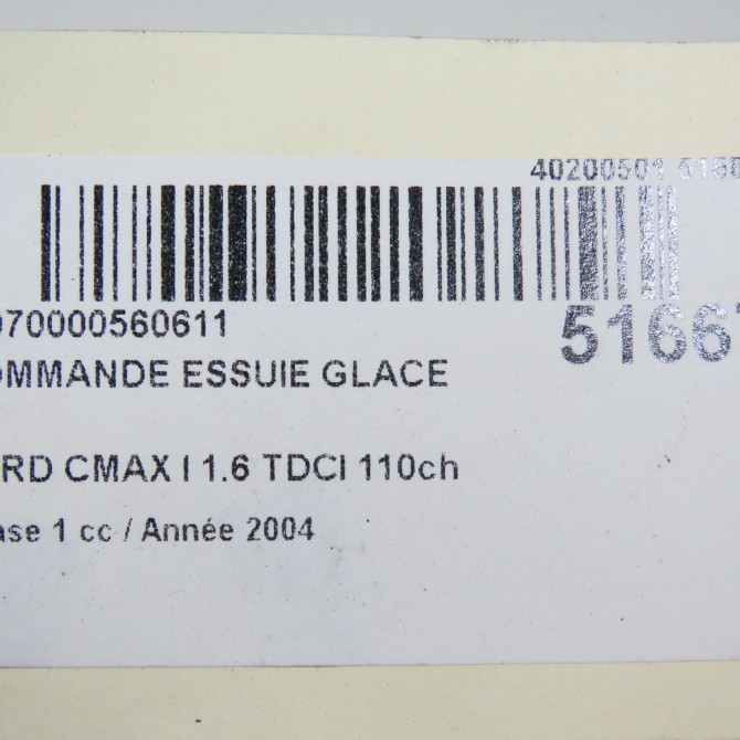 Commande essuie glace occasion FORD CMAX I Phase 1 09-2003->03-2007 1.6 TDCI 110ch 1300457 5
