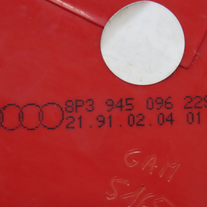 Feu arrière droit occasion AUDI A3 II Phase 2 06-2008->07-2012 1.6 TDi 105ch 8P3945096 4