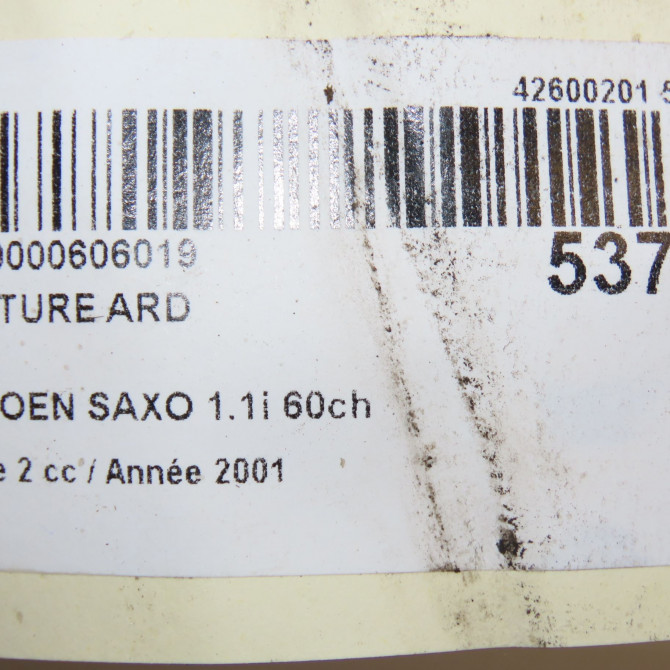 Ceinture arrière droite occasion CITROEN SAXO Phase 2 09-1999->12-2004 1.1i 60ch 8973HG 5
