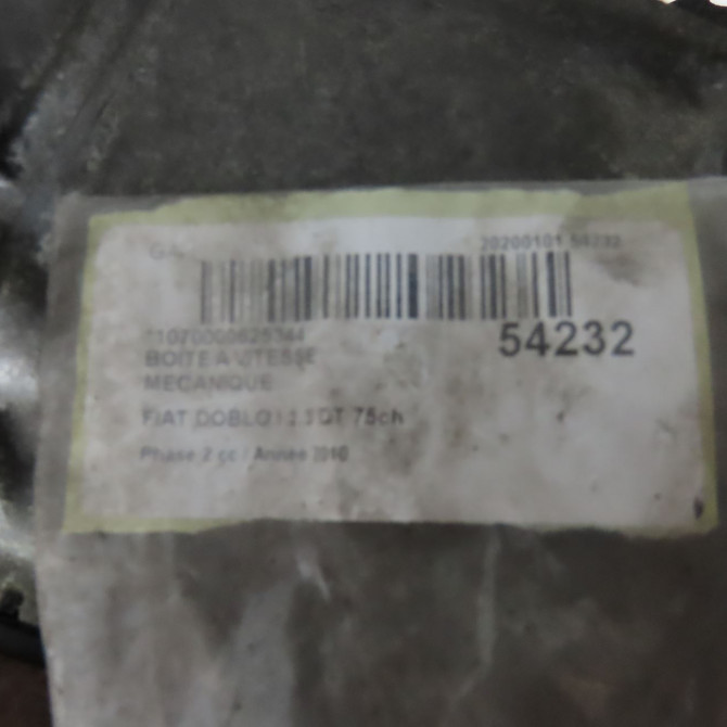 Boîte à vitesse mecanique occasion FIAT DOBLO I Phase 2 01-2006->12-2009 1.3 DT 75ch 55219858 7