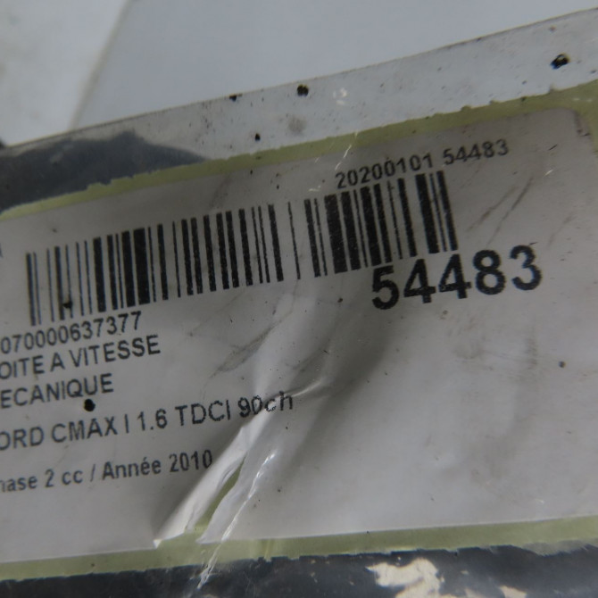 Boîte à vitesse mecanique occasion FORD CMAX I Phase 2 03-2007->09-2010 1.6 TDCI 90ch 1706946 6