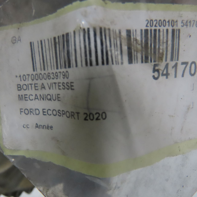 Boîte à vitesse mecanique occasion FORD ECOSPORT 2477237 7