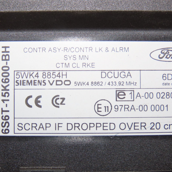 Boitier verrouillage centralise porte occasion FORD FIESTA V Phase 2 10-2005->10-2008 1.4 TDCI 3