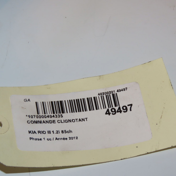 Commande clignotant occasion KIA RIO III Phase 1 06-2011->... 1.2i 85ch 937131W100CA 4