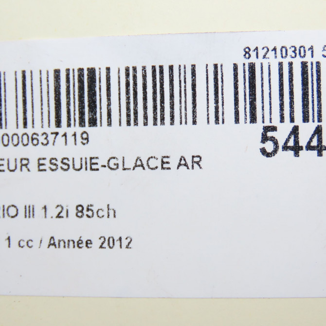 Moteur essuie-glace arrière occasion KIA RIO III Phase 1 06-2011->... 1.2i 85ch 987001W000 6