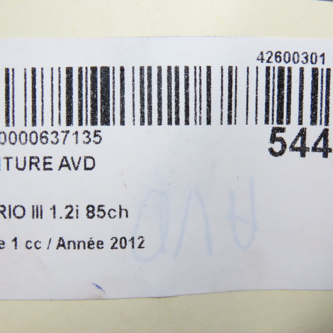 Ceinture avant droite occasion KIA RIO III Phase 1 06-2011->... 1.2i 85ch 888801W730HCS 6