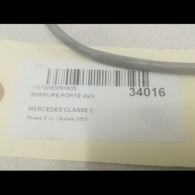 Serrure porte avd occasion MERCEDES CLASSE C COUPE SPORT II Phase 2 03-2004->04-2008 C 220 CDI 2037200835 4