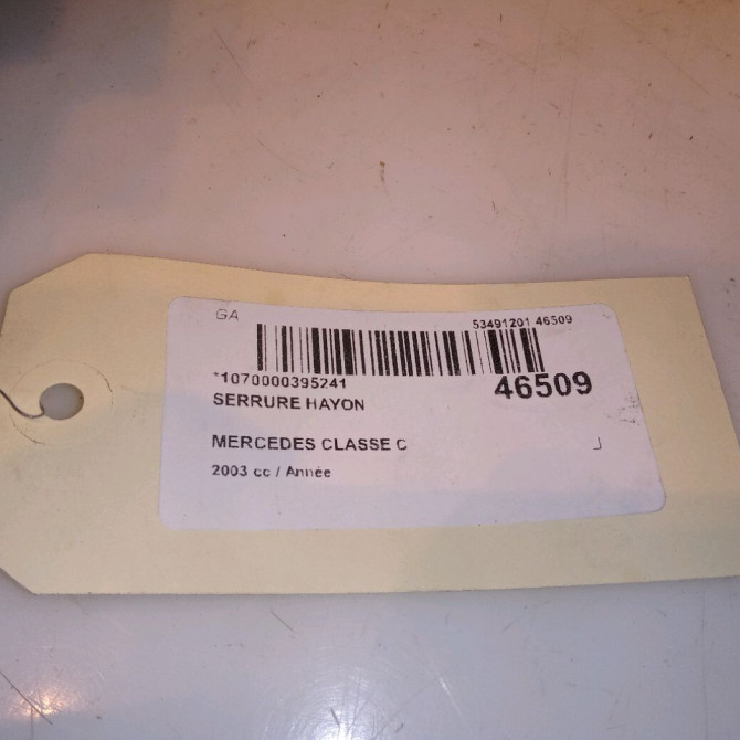 Serrure hayon occasion MERCEDES CLASSE C COUPE SPORT II Phase 1 03-2001->03-2004 2037400235 4