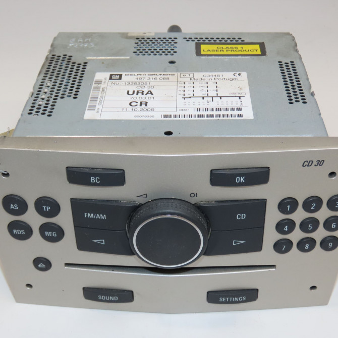 Autoradio occasion OPEL ZAFIRA II Phase 2 01-2008->12-2014 1.9 CDTI 120ch 13283222 1