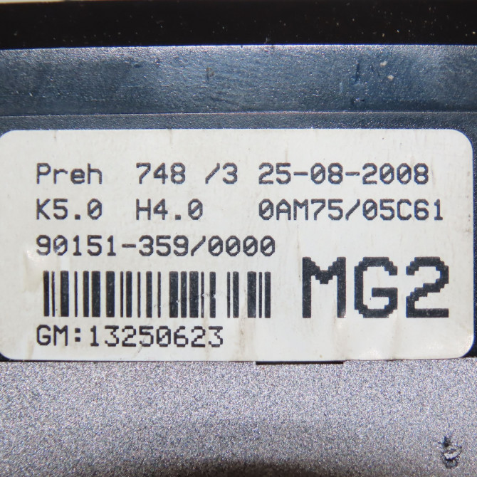 Commande de chauffage occasion OPEL ZAFIRA II Phase 2 01-2008->12-2014 1.9 CDTI 120ch 13274229 5